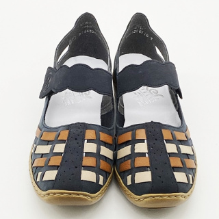 41369-14 Rieker damskie ażurowe półbuty