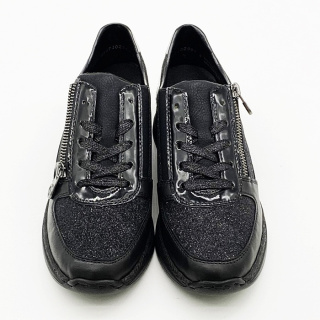 N4313-00 Rieker damskie półbuty sportowe na koturnie