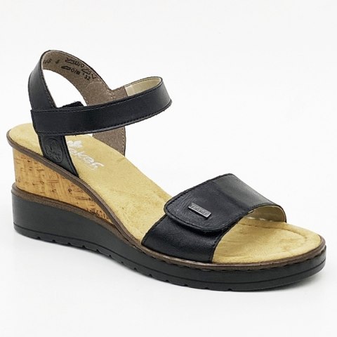 V3554-00 Rieker sandały na koturnie