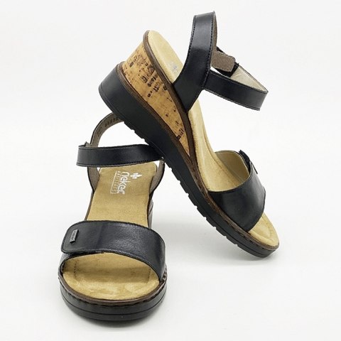 V3554-00 Rieker sandały na koturnie