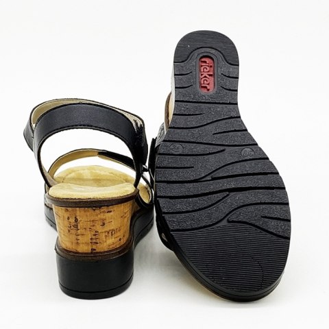 V3554-00 Rieker sandały na koturnie