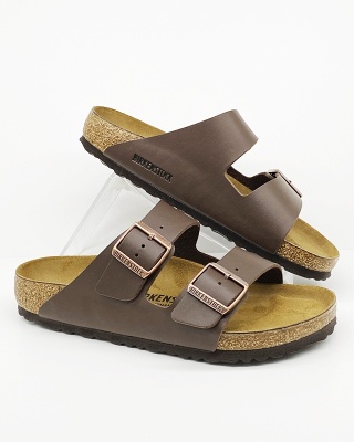 0051701 Birkenstock klapki Arizona dark brown - tęgość H-K-M