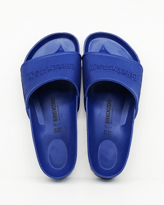 Klapki basenowe Birkenstock Barbados EVA 1015480 regular fit - blue, duża tęgość K