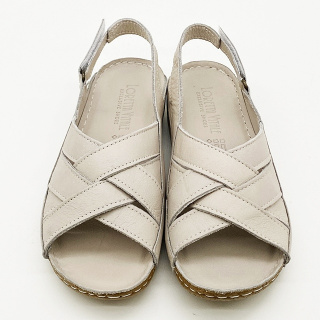 Damskie skórzane wygodne sandałki Loretta Vitale 10 grey