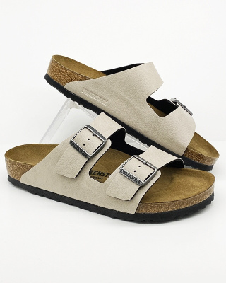 Klapki ARIZONA okazja tanie Birkenstock Pull Up Stone 1003154 - regular fit, normale weite