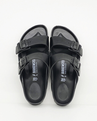 Wyprzedaż Birkenstock klapki damskie Arizona EVA0129423 black - narrow fit, schmale weite