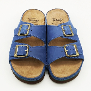 Klapki profilaktyczno zdrowotne Scholl Air Bag F21631 niebieskie, tęgość E-F-G