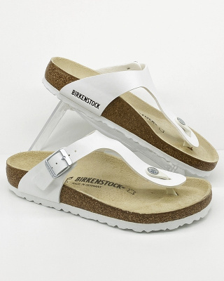 Tanie Birkenstocki Gizeh japonki 0043731 białe - regular fit, szersze
