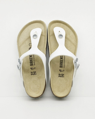 Tanie Birkenstocki Gizeh japonki 0043731 białe - regular fit, szersze