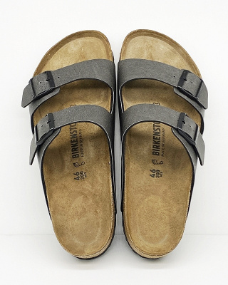 Męskie klapki Birkenstock promocja ARIZONA anthracite 1000126 - regular fit