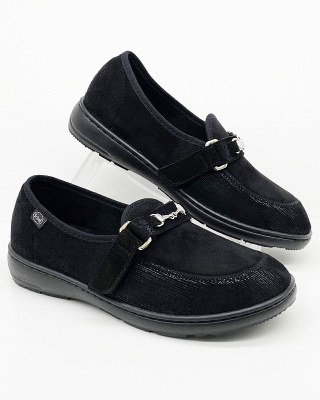 Lucrece Rei Scholl F27690 1004 czarne buty na szeroką stopę