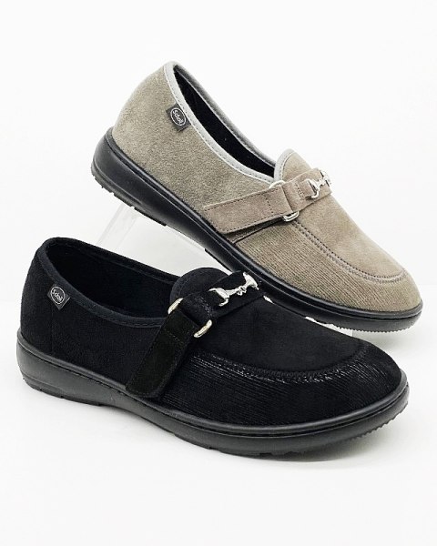 Lucrece Rei Scholl F27690 1004 czarne buty na szeroką stopę