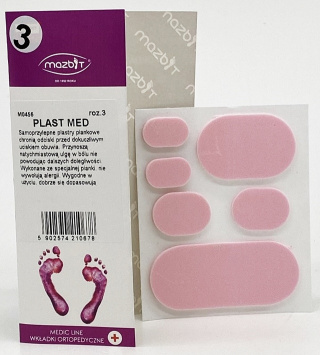 PLAST MED Mazbit plastry ochronne na zrogowacenia 6 szt