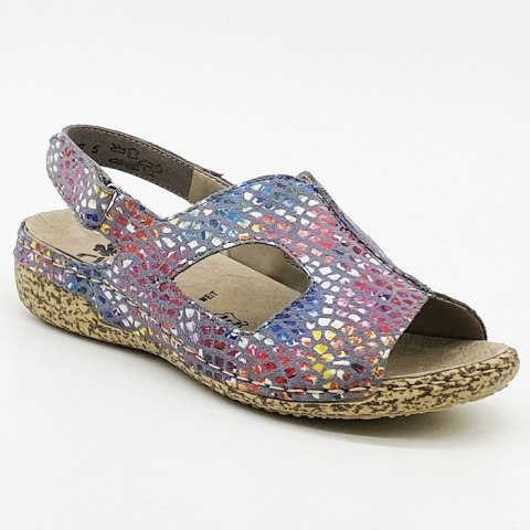 V7262-10 Rieker sandały na szerszą stopę