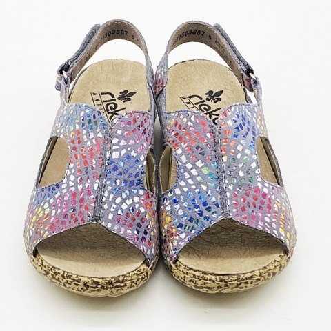 V7262-10 Rieker sandały na szerszą stopę