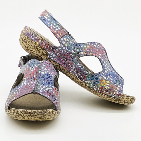 V7262-10 Rieker sandały na szerszą stopę