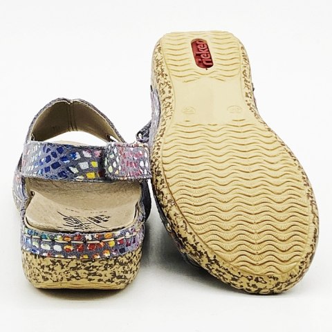 V7262-10 Rieker sandały na szerszą stopę