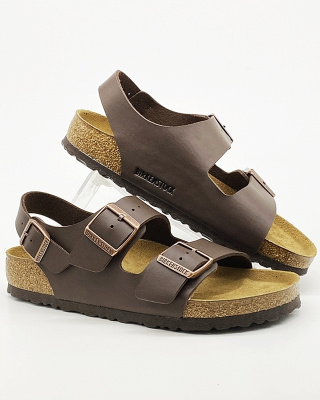 Sandały Birkenstock MILANO 0034701 dark brown - regular fit