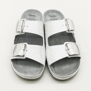 Buty Scholl damskie klapki Aberdeen white F29302 - super miękka wkładka