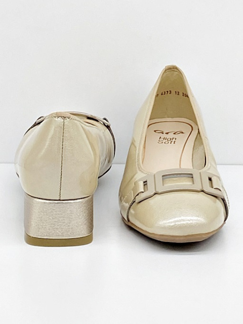 Ara 12-20402 05H Graz 2.0 Muranolack Sand, całoroczne czółenka damskie, tęgość H