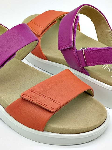 Ara sandały damskie MADEIRA 12-21401 16H róż, pomarańcz, tęgość H