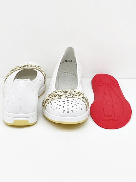 Rieker L3062-80 miekkie balerinki