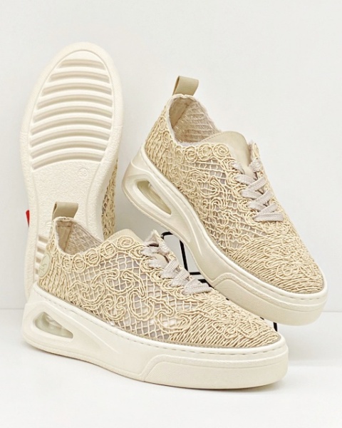 Buty Rieker damskie N6409-62 beżowe makrame2, tęgość G