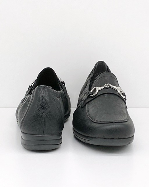 skórzane damskie mokasyny Rieker