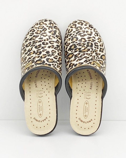 Sanital Flex 707 Safari, kolorowe chodaki damskie, tęgość G