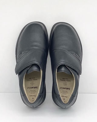 Solidus 85003-00090 czarne Therapo Herren czarne półbuty dla stopy wrażliwej, tęgość N