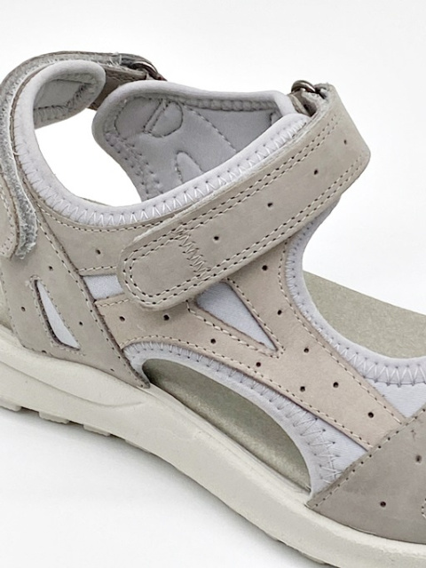 Legero 0-600732-2900 szare SIRIS, sportowe damskie sandały, nubuk, tęgość G-H