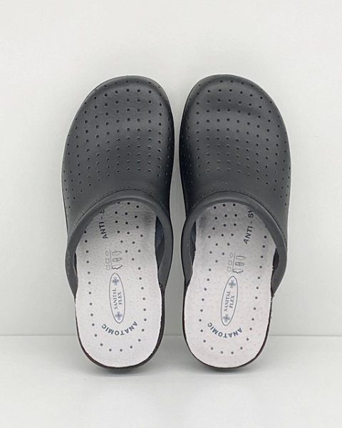 Szerokie obuwie medyczne damskie i męskie Sanital Flex 601 czarne, tęgość K