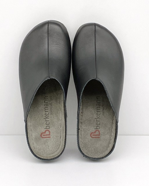 Wygodne zdrowotne klapki Jada Berkemann 01753-903 czarne, tęgość G