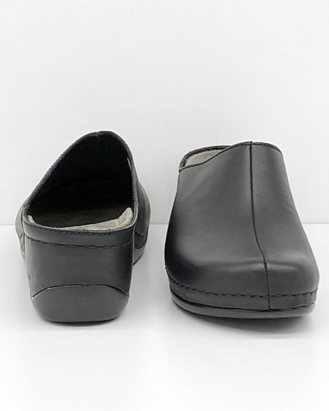 Wygodne zdrowotne klapki Jada Berkemann 01753-903 czarne, tęgość G