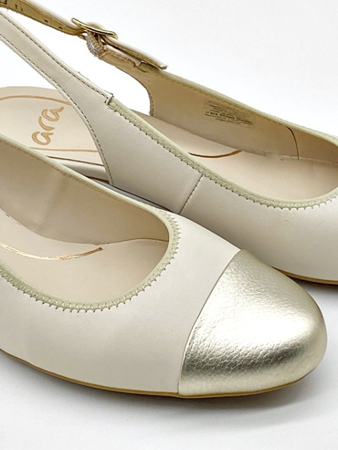 Ara NIZZA 2.0 12-35823 11H beżowe damskie czółenka, tęgość H średnia