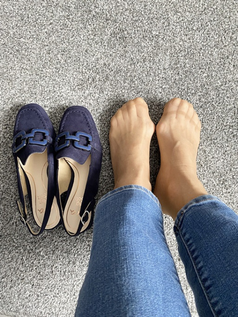 Ara buty damskie nowa kolekcja 12-20426 12H GRAZ 2.0 granatowe czółenka letnie, tęgość H