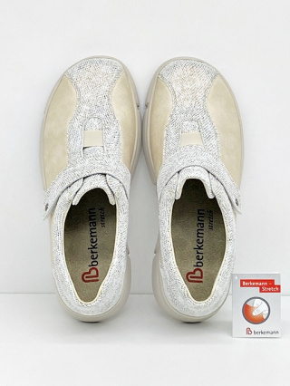 Buty haluksowe Berkemann Elin 05132-877 beżowe półbuty ze streczem, tęgość H-J