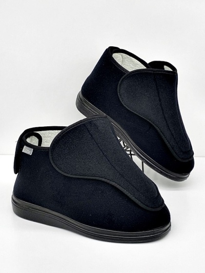 Buty ortopedyczne damskie Dr Orto 163D002 czarne, duża tęgość M-N-W