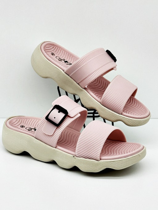 Damskie klapki Dr Orto 154D200 różowe, dla stóp normalnych tegość G