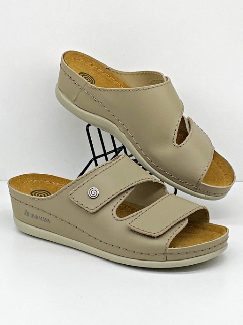 Dr Brinkmann klapki skórzane