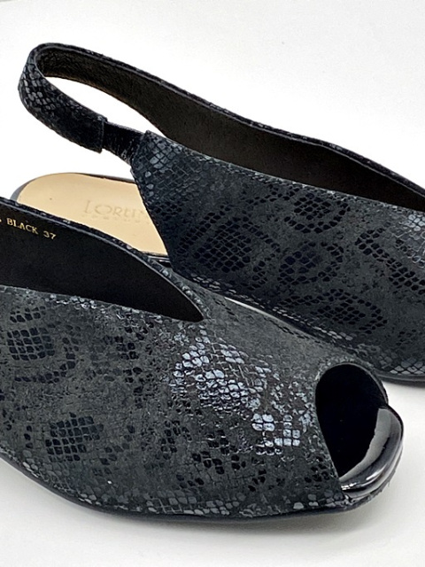 Sandały Loretta Vitale W3306 black, tęgość K