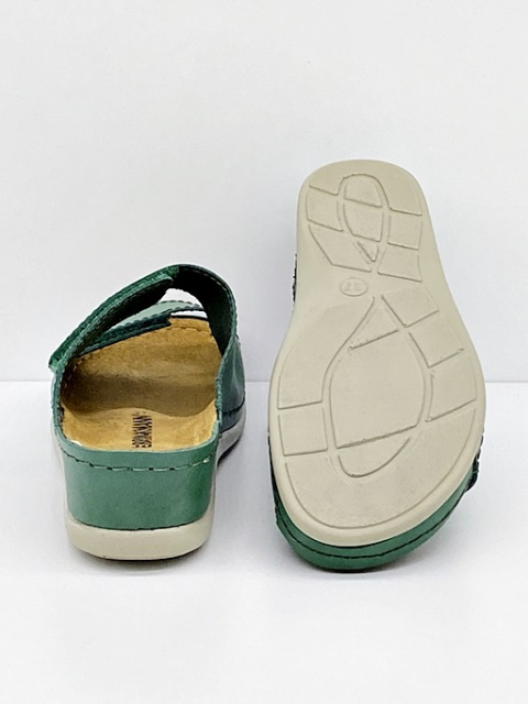 zielone klapki damskie