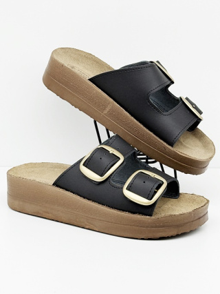 Klapki zdrowotne do pracy BIRKE 01D czarne, zakres regulacji tęgości F-G-H