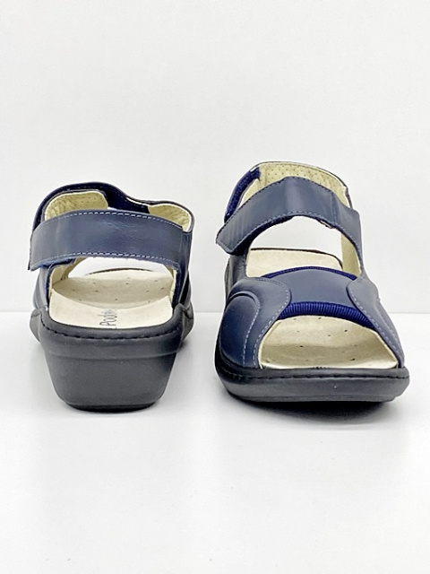 Podowell DELYA HV granatowe Eleganckie sandały na haluksy i szeroka stopę, duża tęgość J-K