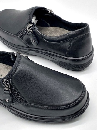 Szerokie buty damskie Kosela Axel 1734 czarne, na puchnące stopy, tęgość M