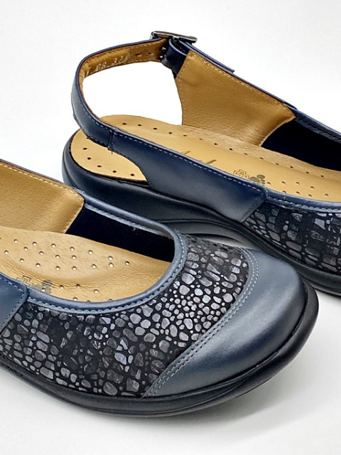 Sandały Axel 2450 granatowe (Marine Gold), duża tęgość M