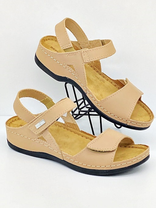 Sandały BEFADO 158D288 beżowe, zakres tęgościowy F-G-H