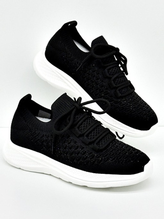Sportowe buty damskie Loretta Vitale W4302 czarne, mała tęgość F-G