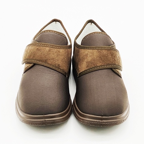 Buty dla cukrzyków męskie Dr Orto 036M008 brązowy (strecz), regulowana tęgość J-K