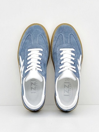 Skórzane tenisówki damskie Izzi 811 szare, tęgość F-G